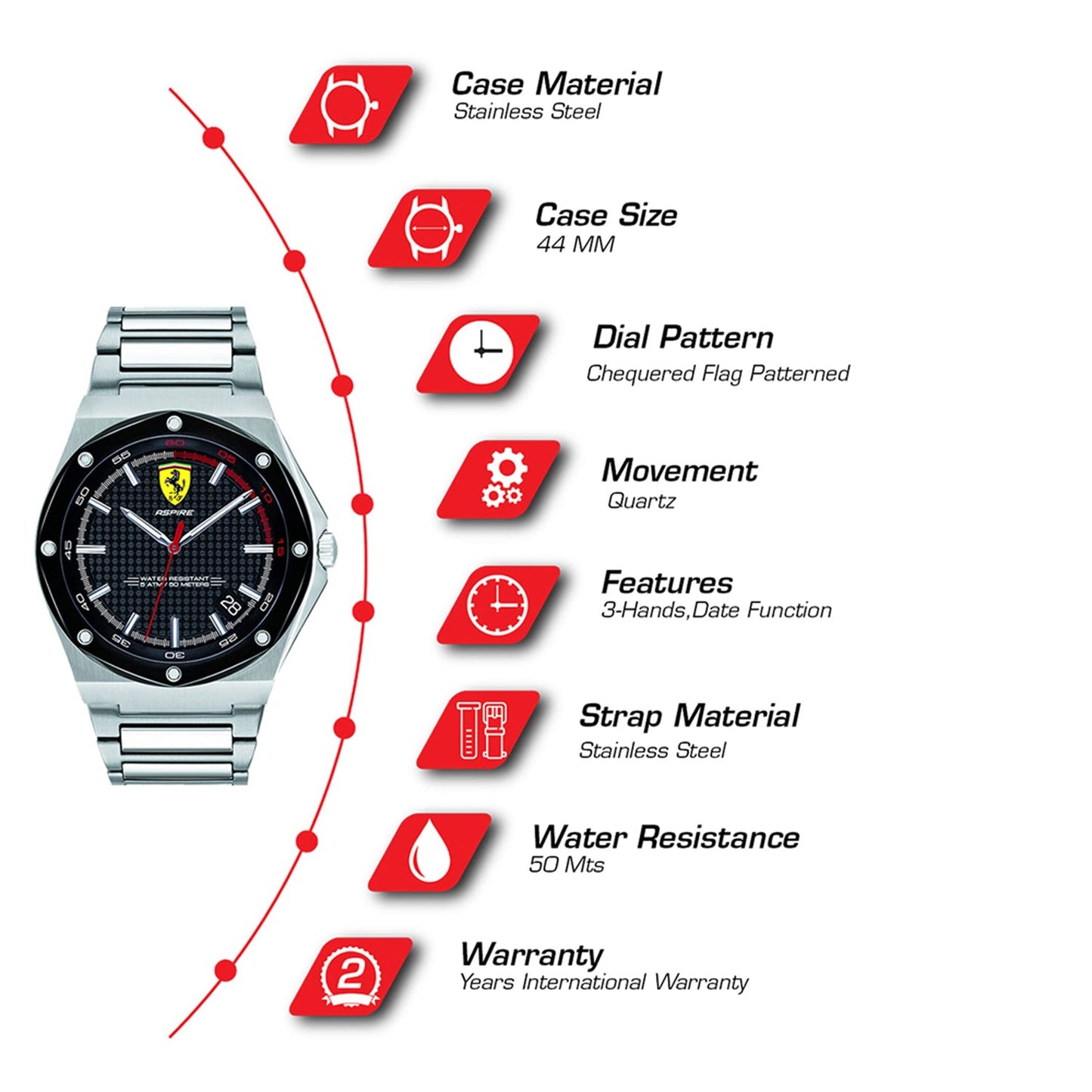 Aspire Quartz Men's Watch - 0830666