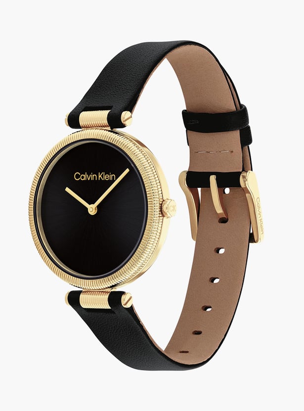 CALVIN KLEIN Gleam Women Analog Watch with Leather Strap - 25100017