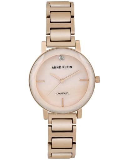 Anne Klein Round Analog Blush Ladies Watch