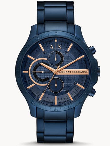 Armani Exchange Chronograph Blue Stainless Steel Watch Ax2430