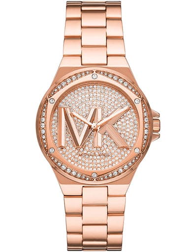 Michael Kors Lennox Three-Hand Rose Gold-Tone Stainless Steel Watch Mk7230I