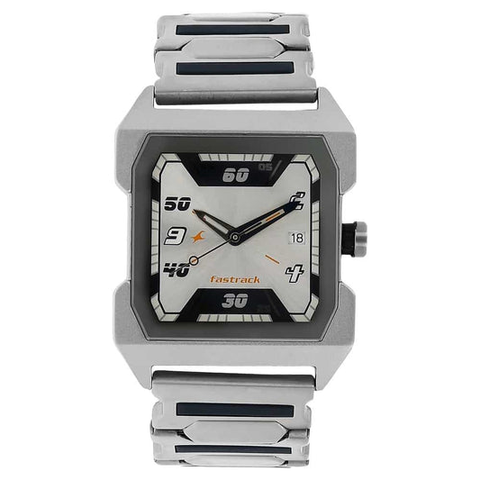 NR1474SM01 SILVER DIAL SILVER STAINLESS STEEL STRAP WATCH