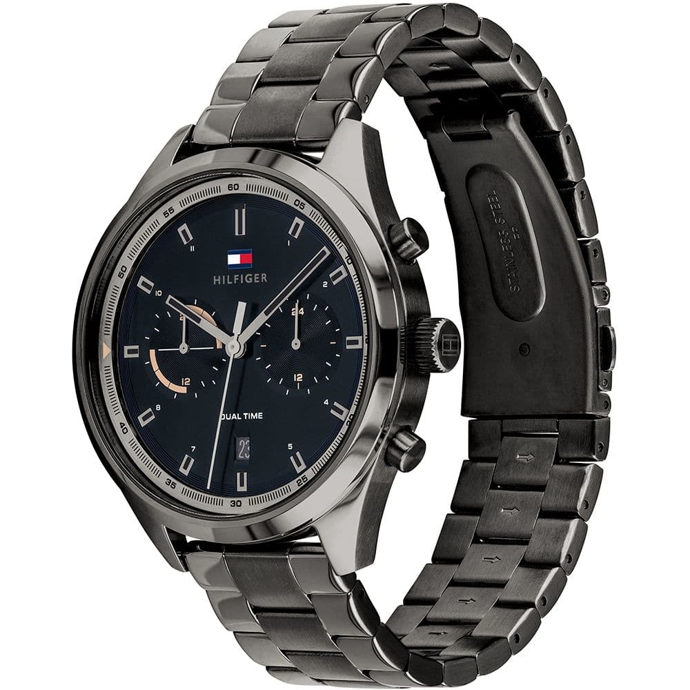 Tommy hilfiger Men Bennett Round Black Watches