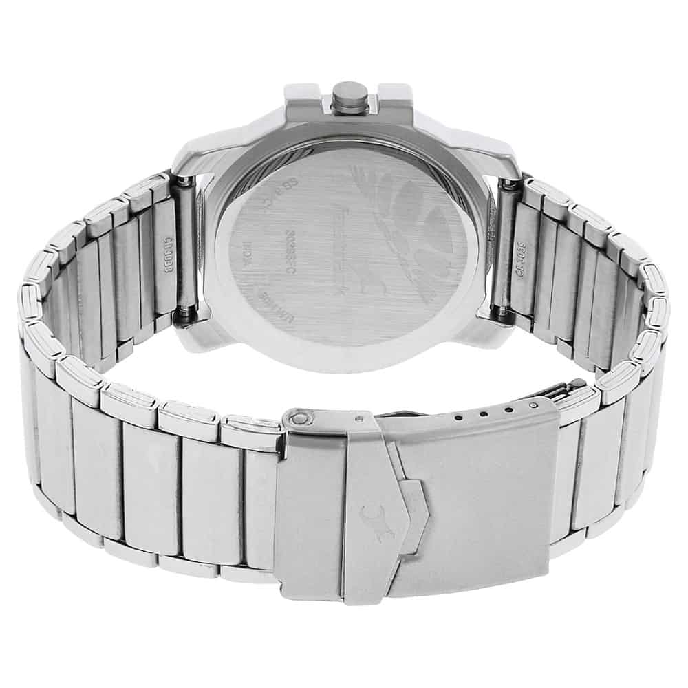 NR3039SM02 BLACK DIAL SILVER STAINLESS STEEL STRAP WATCH