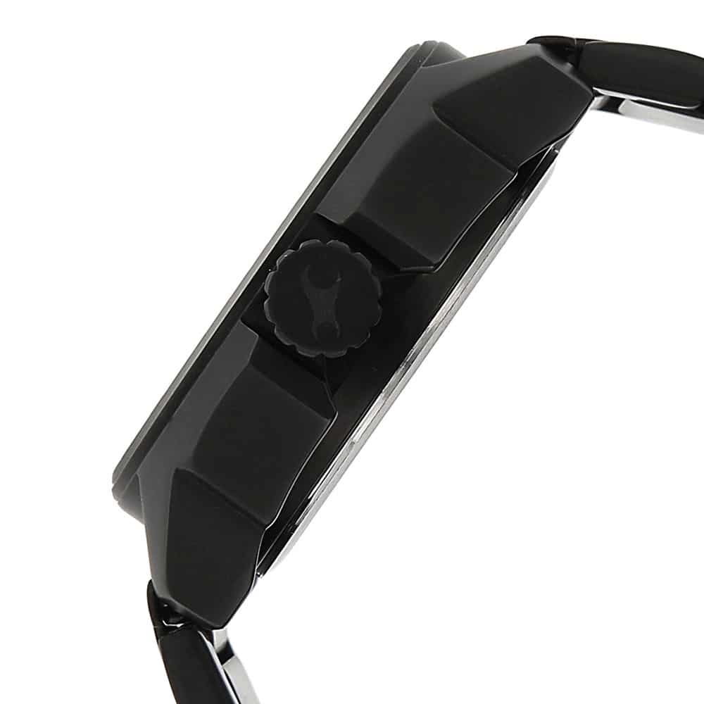 NR3089NM01 BLACK DIAL BLACK STAINLESS STEEL STRAP WATCH