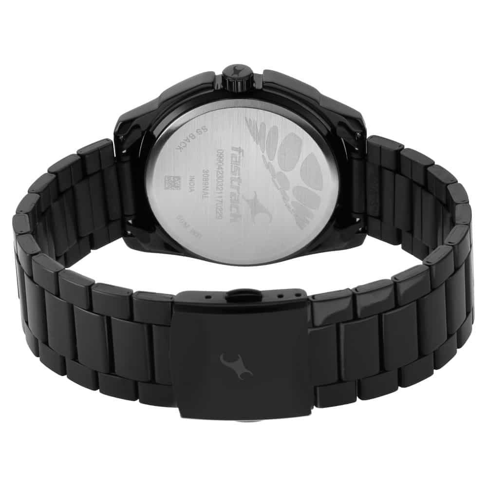 NR3089NM03 WEAR YOUR LOOK WITH BLACK DIAL METAL WATCH