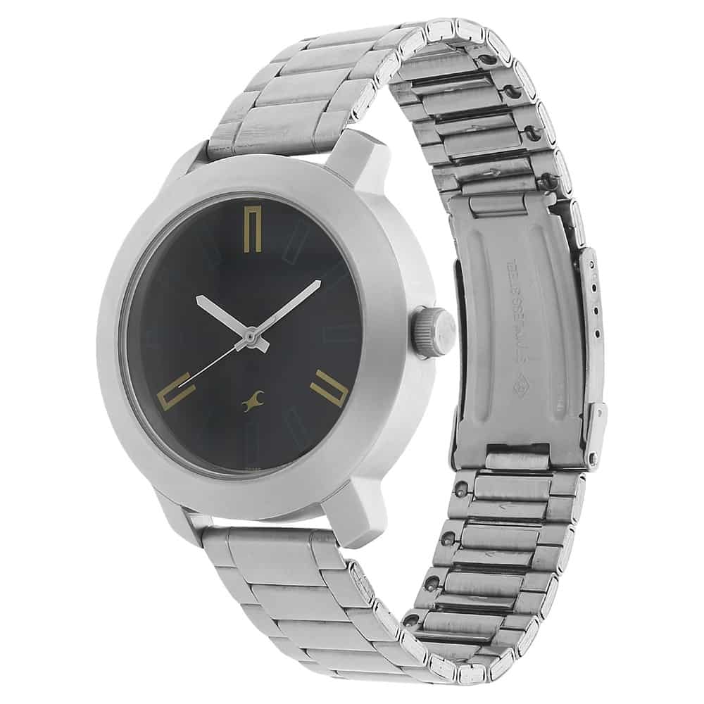 NR3120SM02 BLUE DIAL SILVER STAINLESS STEEL STRAP WATCH