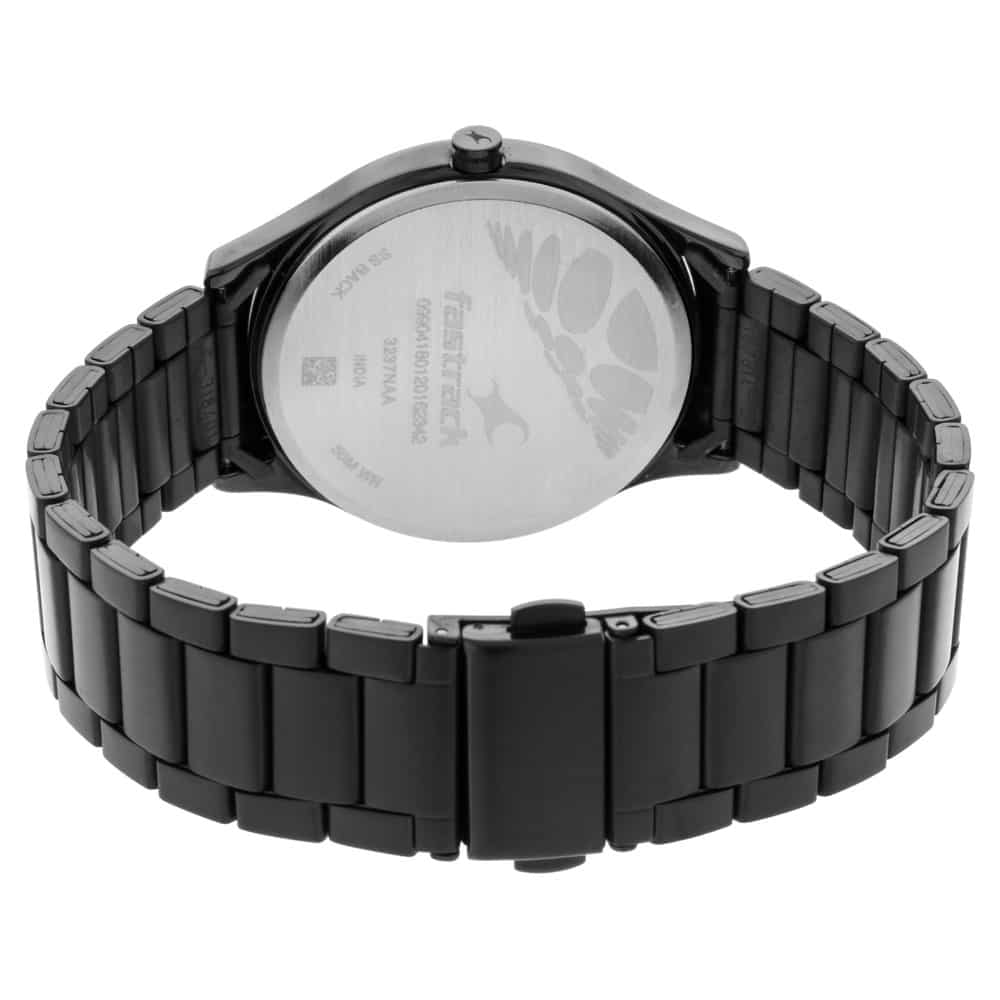 NP3237NM01 TRIPSTER BLACK DIAL STAINLESS STEEL STRAP WATCH