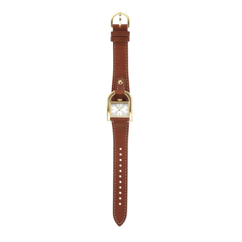 Fossil Harwell 28 Mm White Dial Leather Analog Watch For Women - Es5264I