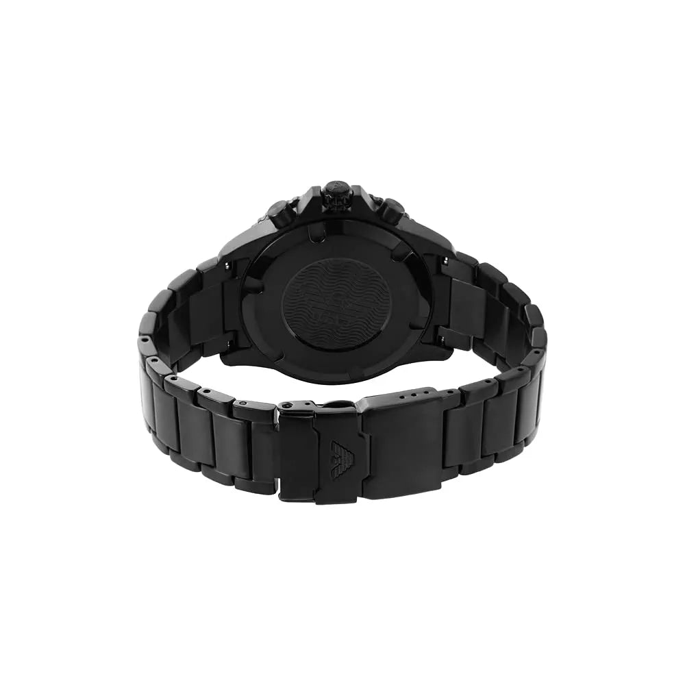 Emporio Armani Stainless Steel Analog Black Dial Men's Watch-Ar11363, Band Color-Black