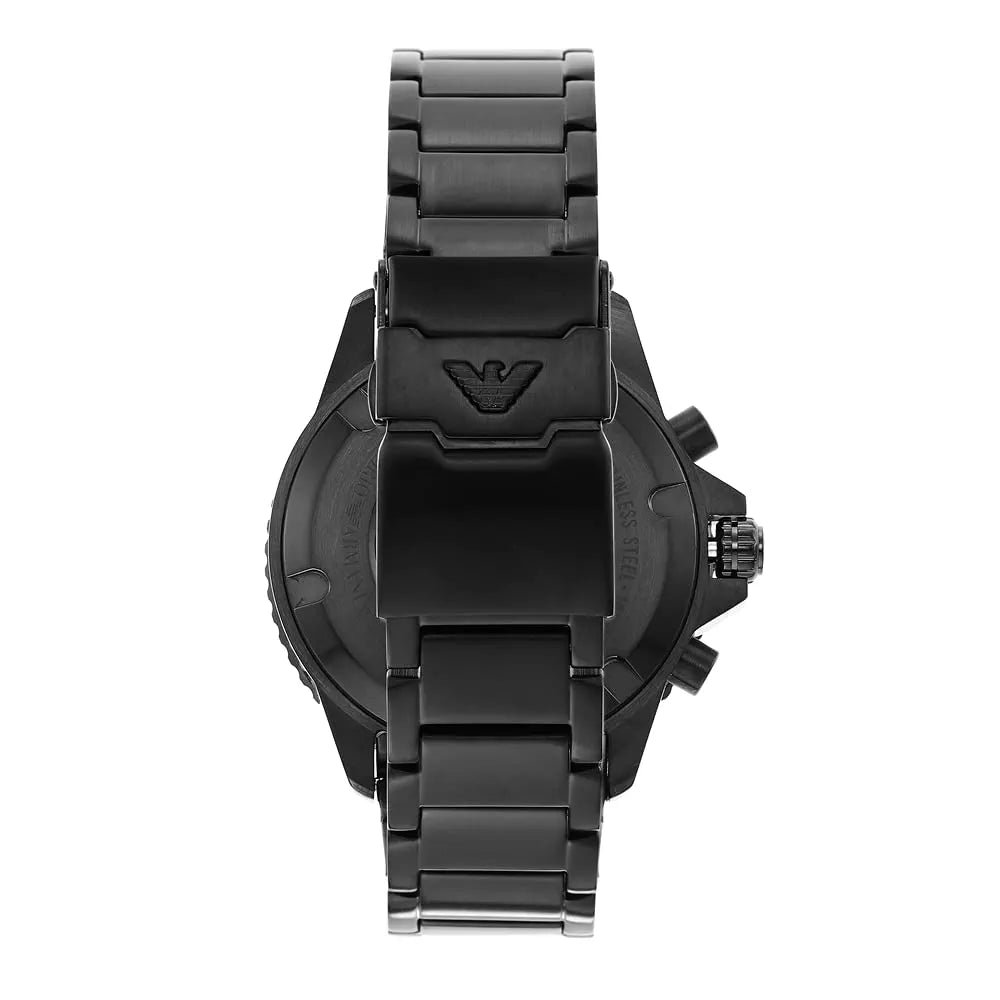 Emporio Armani Stainless Steel Analog Black Dial Men's Watch-Ar11363, Band Color-Black