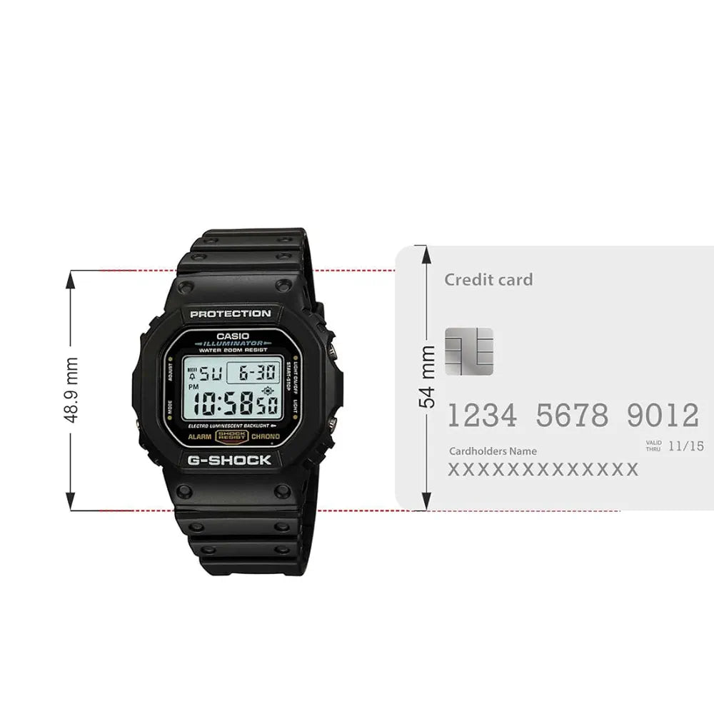 Casio G-Shock DW-5600UE-1DR Digital Dial Black Resin Strap Men's Watch Shock Resistant G1514