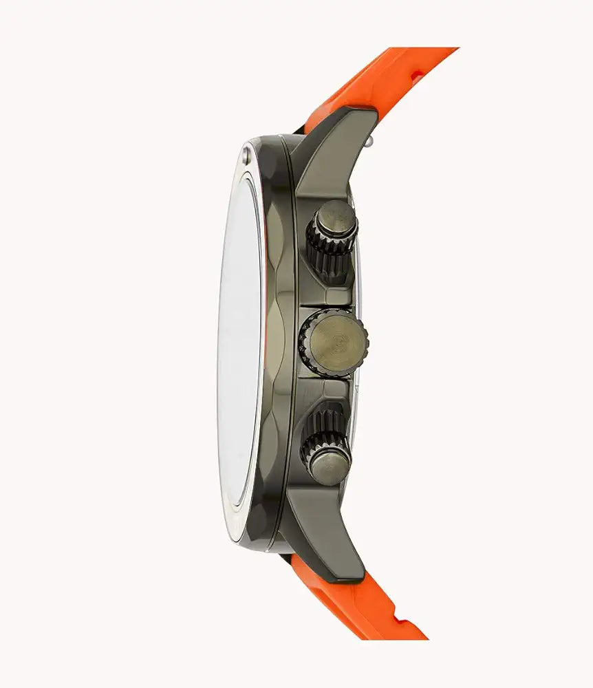 Fossil Bannon Multifunction Orange Silicone Watch BQ2500