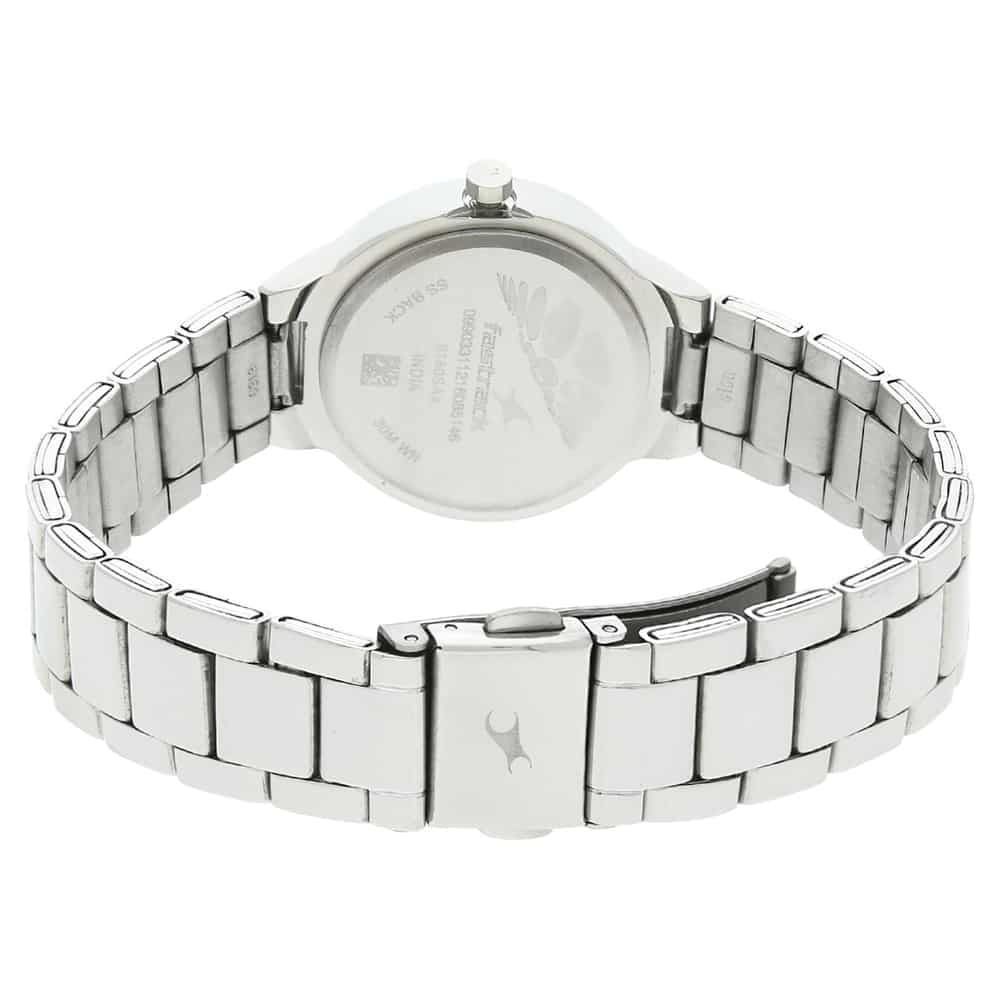 6150SM02 BROWN DIAL SILVER METAL STRAP WATCH