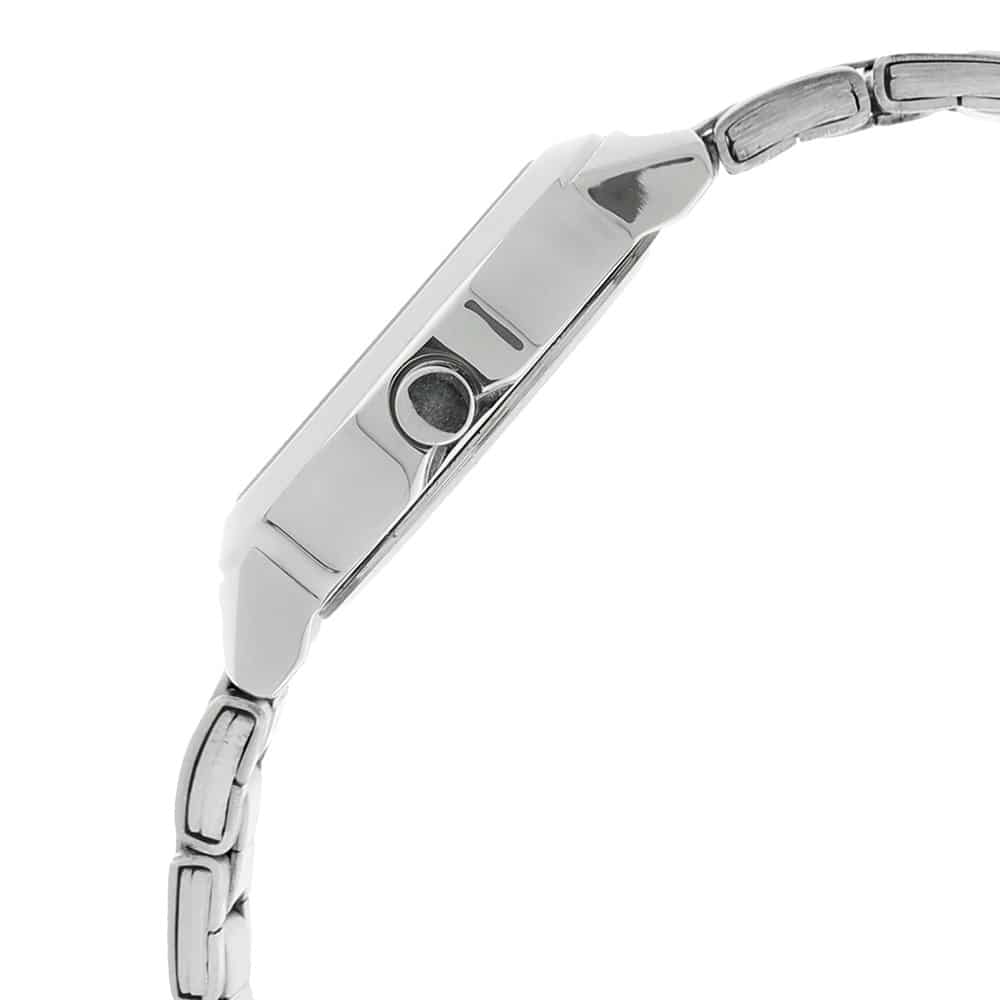 NR6150SM04 PINK DIAL SILVER STAINLESS STEEL STRAP WATCH
