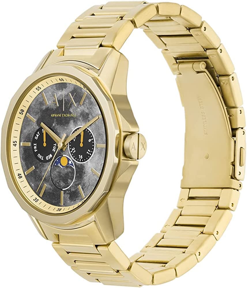 Armani Exchange Quartz 44 mm Grey Dial Stainless Steel Analog Watch for Men - AX1737I