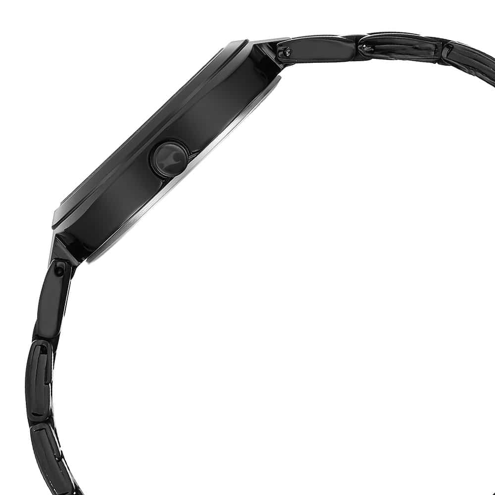 NR6247NM02 STUNNERS BLACK DIAL STAINLESS STEEL STRAP WATCH