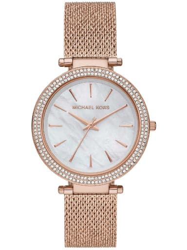 Michael Kors Analog White Dial Women'S Watch-Mk4519