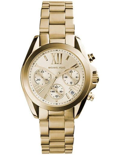 Michael Kors Mini Bradshaw Analog Gold Dial Women'S Watch - Mk5798