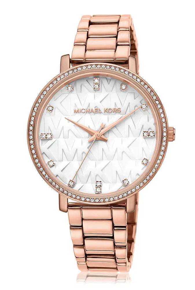 Michael Kors Analog White Dial Women's Alloy Watch-Mk4594