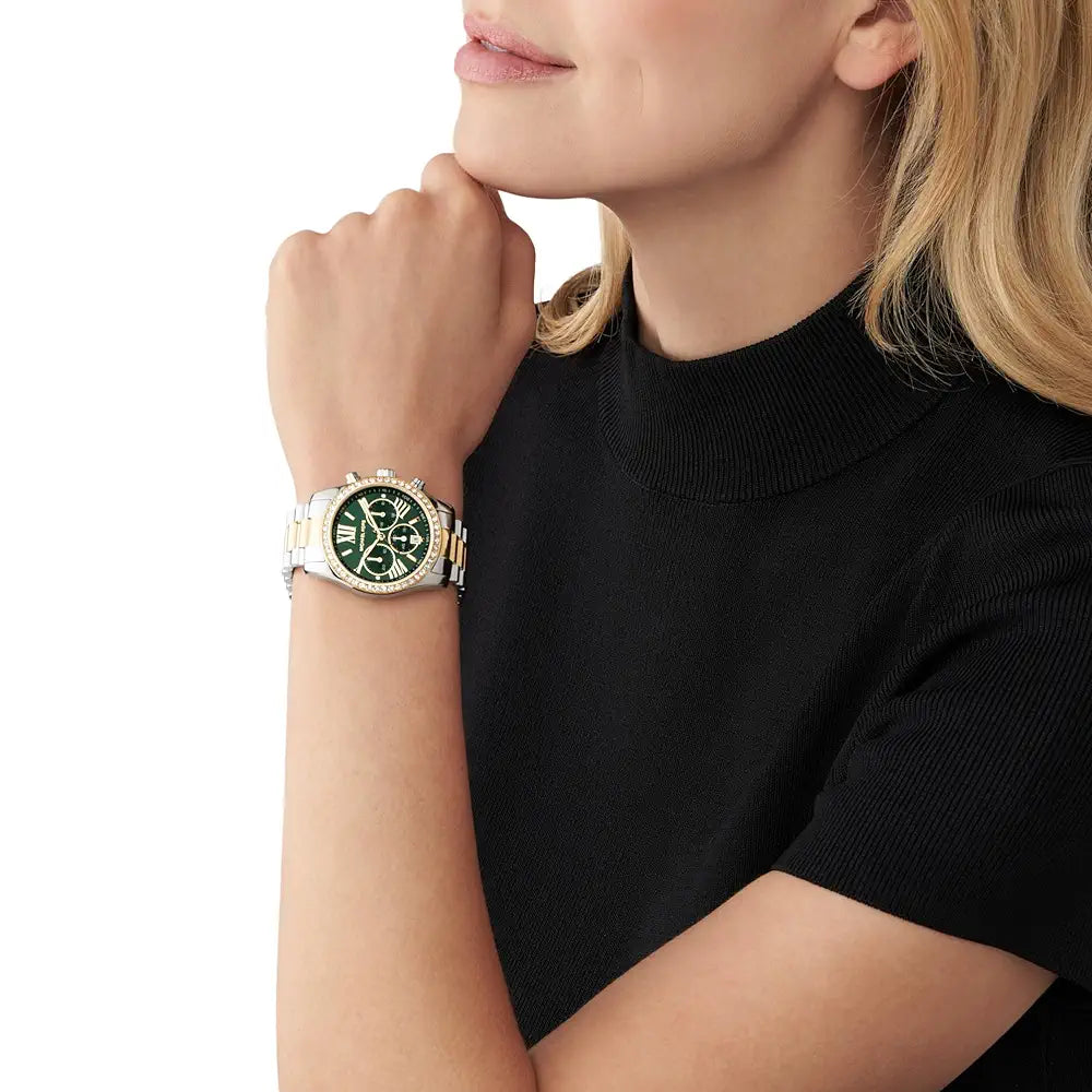 Michael Kors Lexington Analog Green Dial Women's Watch-MK7303