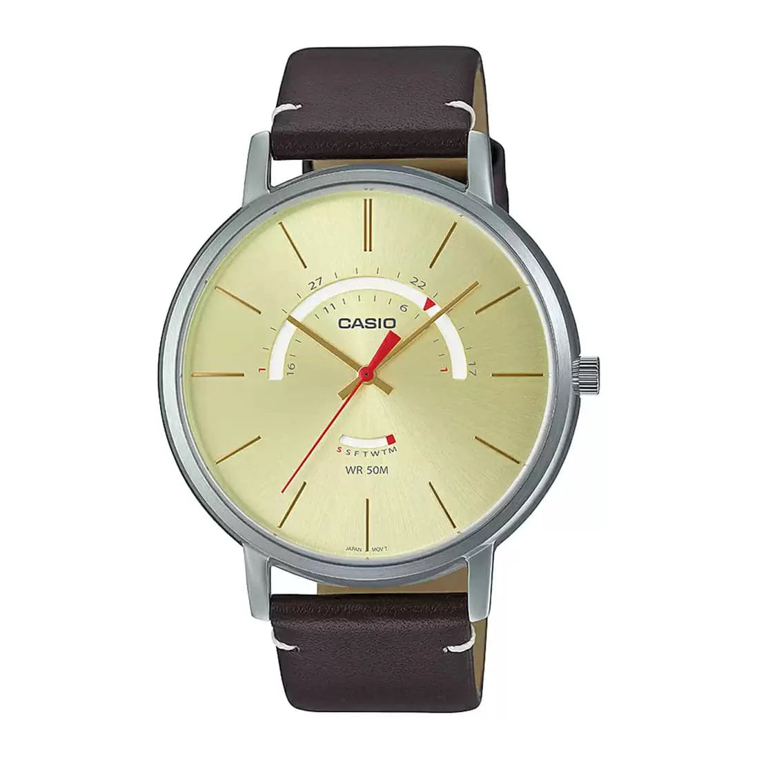 Casio Analog Yellow Dial Men'S Watch A1879