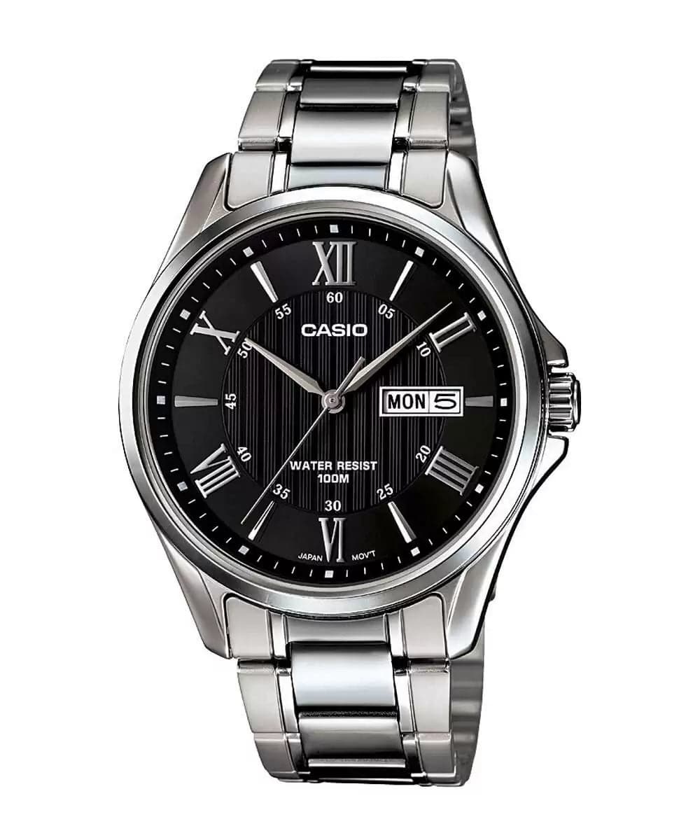 Casio Enticer Analog Black Dial Men'S Watch