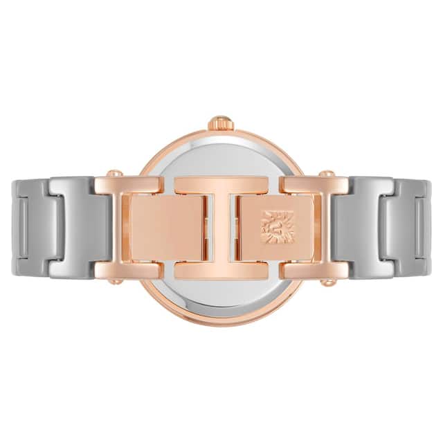 Anne Klein Grey Dial Analog Watch for Women NEAK1018TPRG