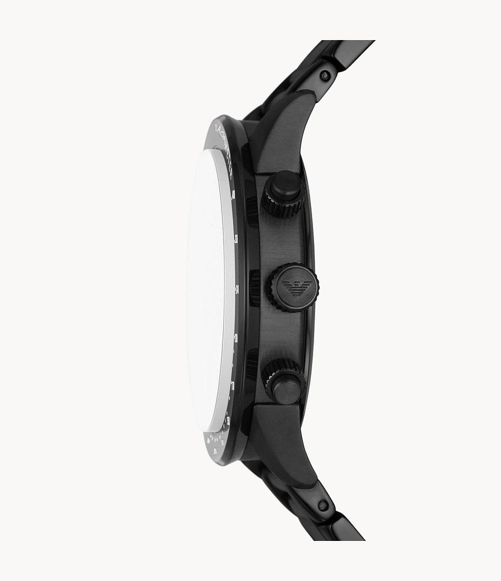 Emporio Armani Chronograph Black Stainless Steel Watch AR11472