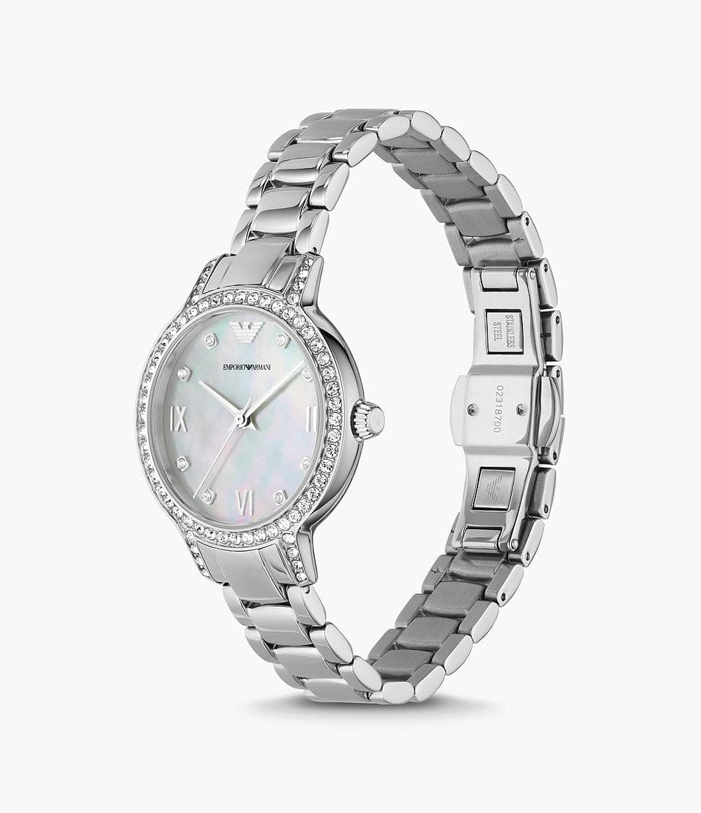 Emporio Armani Three-Hand Stainless Steel Watch AR11484i