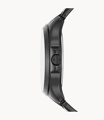 Armani Exchange Automatic Quartz Three-Hand Date Black Stainless Steel Watch AX2444I