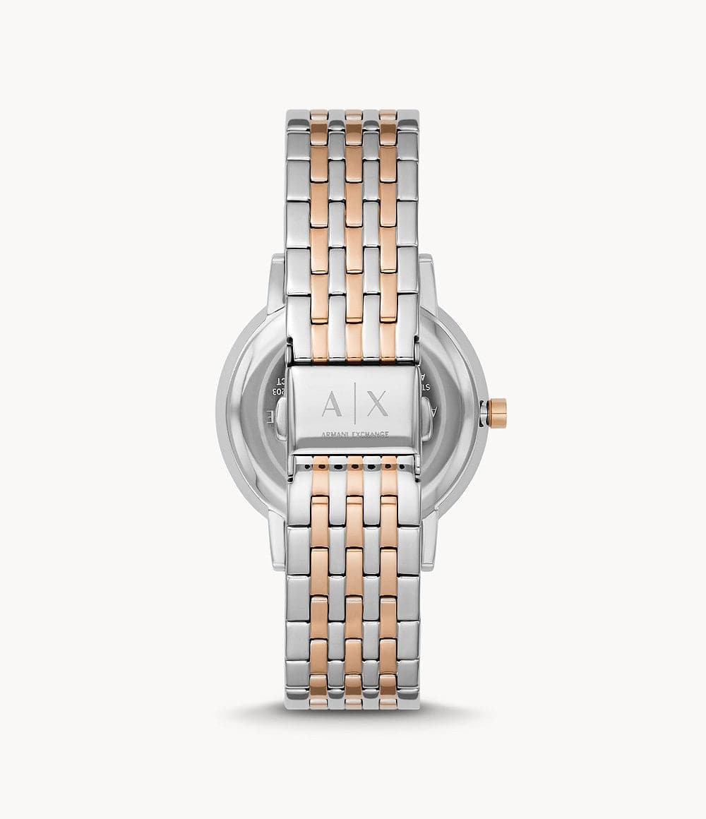 Armani Exchange Three-Hand Two-Tone Stainless Steel Watch AX5580I