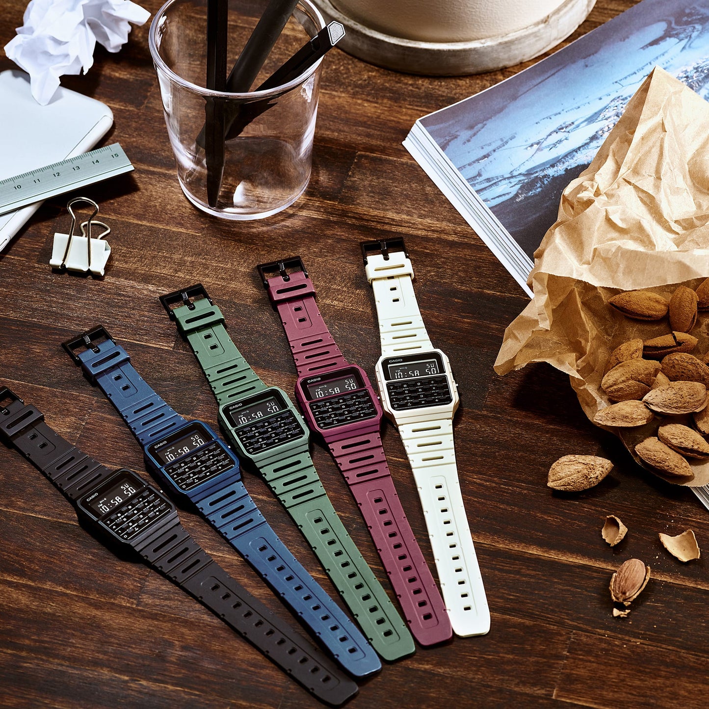 Casio Calculator Data Bank Black Resin Band Watch CA53WF-1B