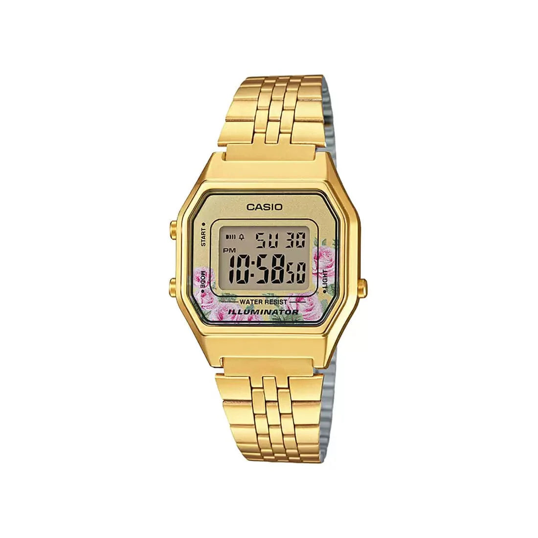Casio Vintage Collection Gold Digital - Women'S Watch D206