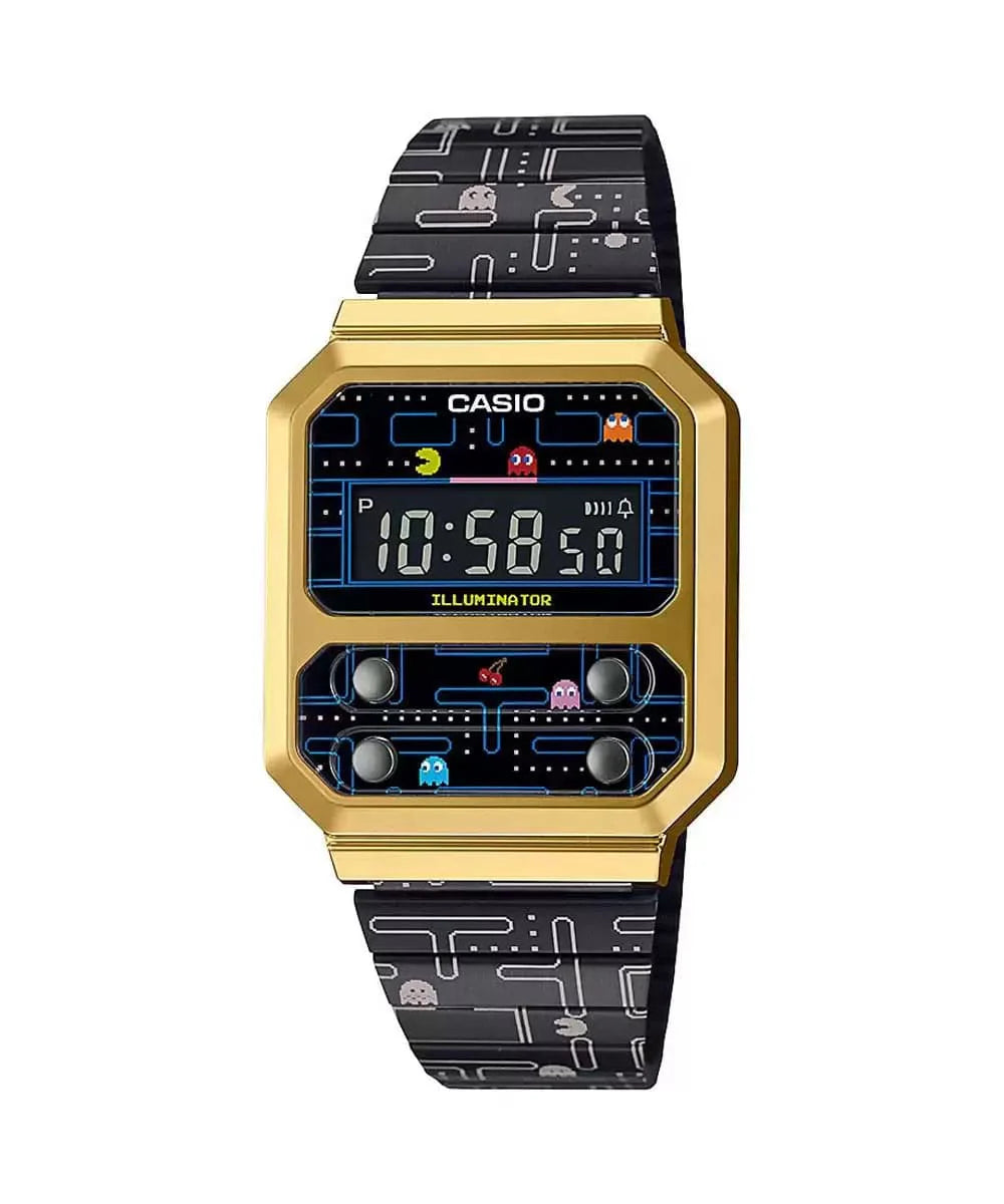 Casio A100Wepc-1Bdr(D242) Pac-Man Limited Edition Men'S Watch
