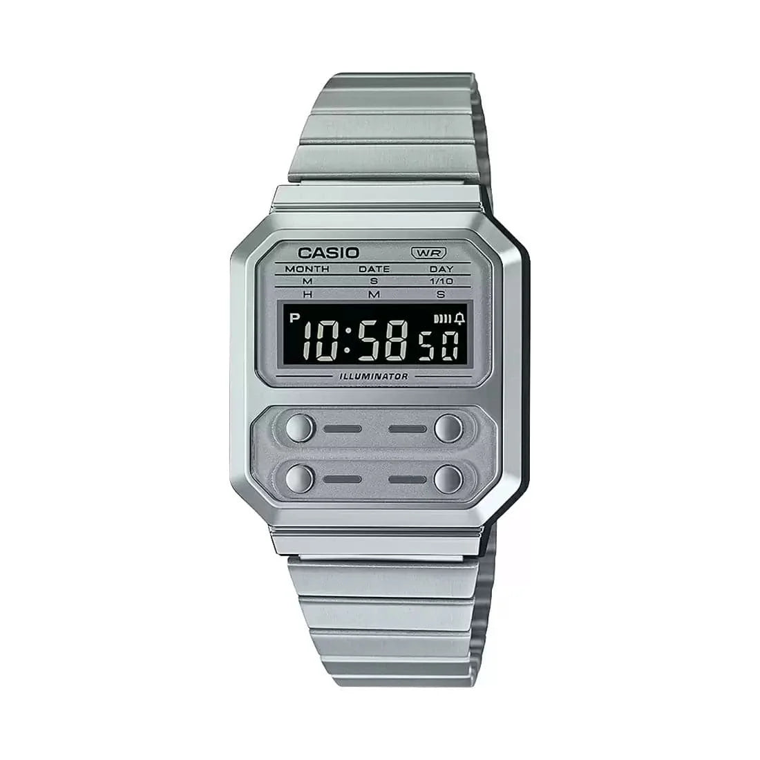 Casio Vintage Collection Silver Digital - Unisex Watch D261