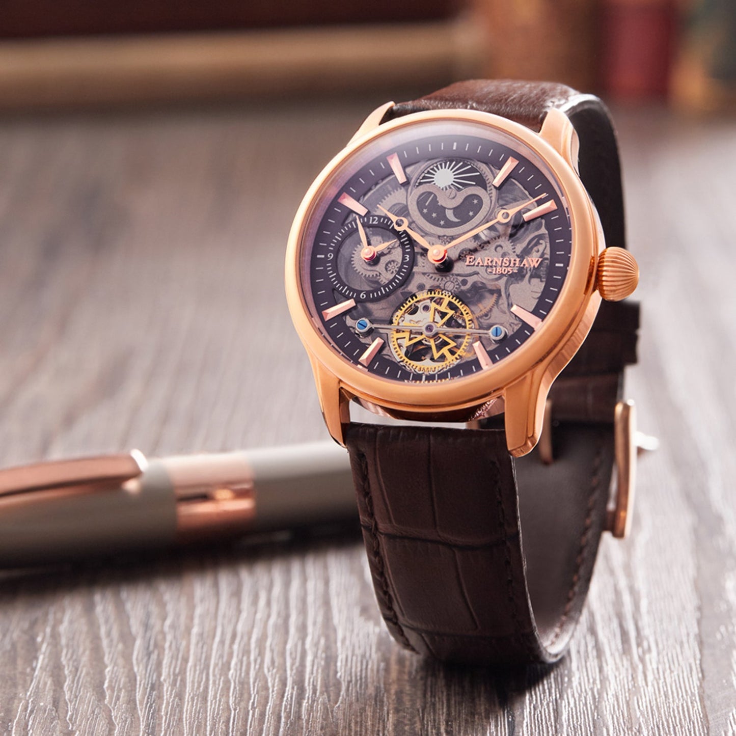 Longitude Shadow Dual Time Men's Watch - ES-8063-06