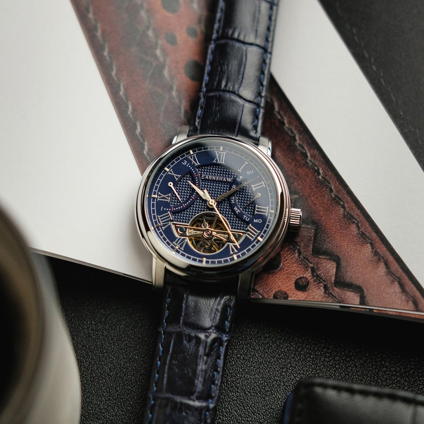 Longcase Double Retrograde Multifunction Men's Watch - ES-8169-02