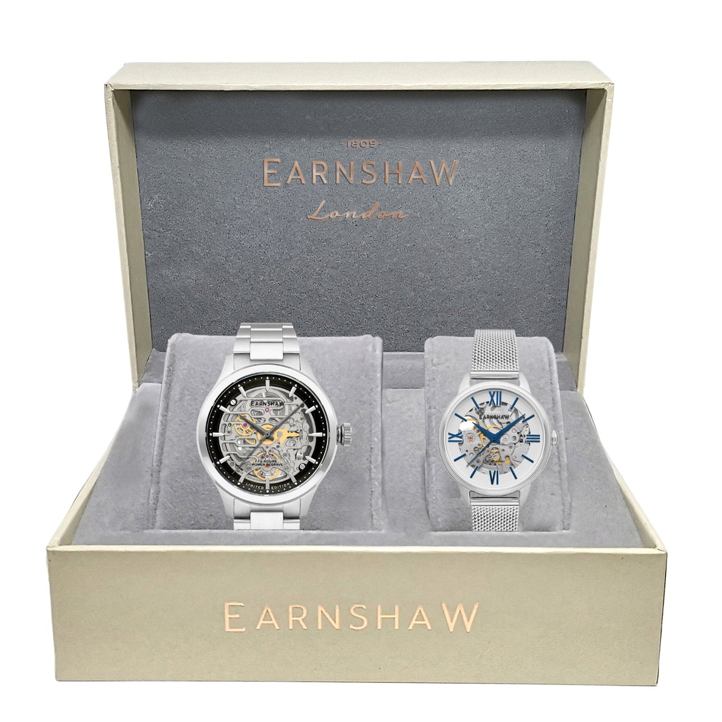 72 hours Power Reserve Automatic Couple Watch - ES-8229-SET-02