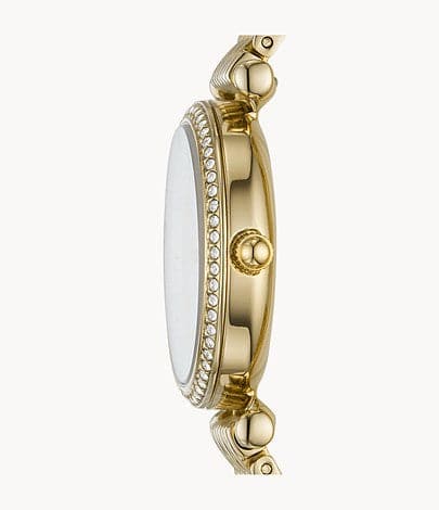 FOSSIL Carlie Mini Three-Hand Gold-Tone Stainless-Steel Watch ES4735I