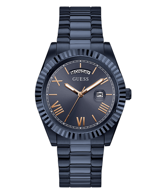 NAVY CASE NAVY STAINLESS STEEL WATCH