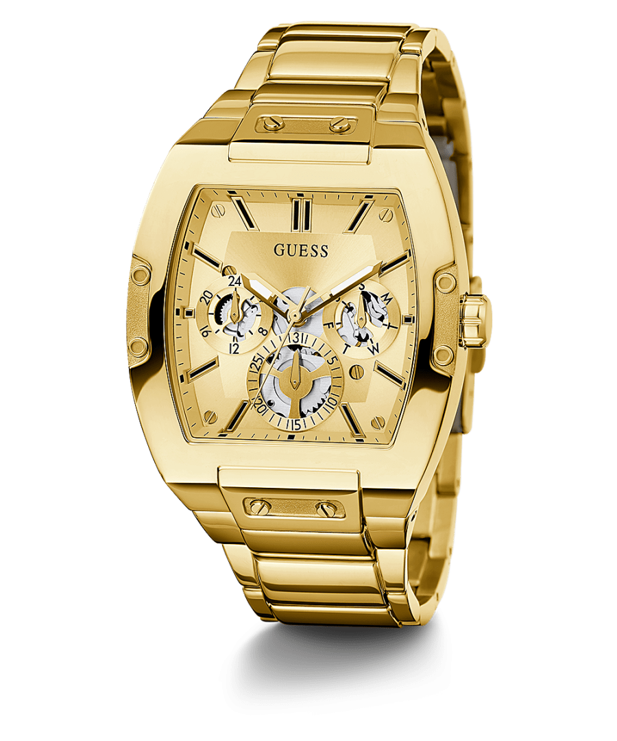 GOLD TONE CASE GOLD TONE STAINLESS STEEL WATCH