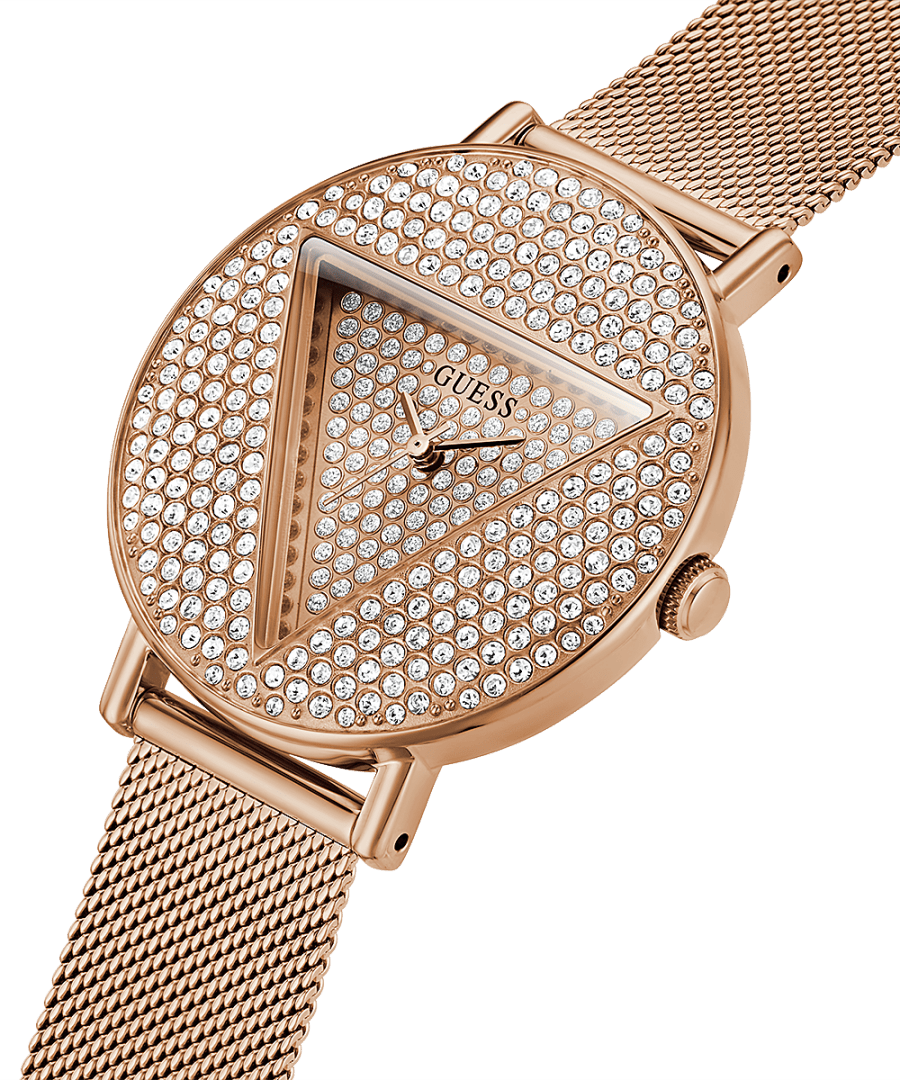 ROSE GOLD TONE CASE ROSE GOLD TONE STAINLESS STEEL/MESH WATCH