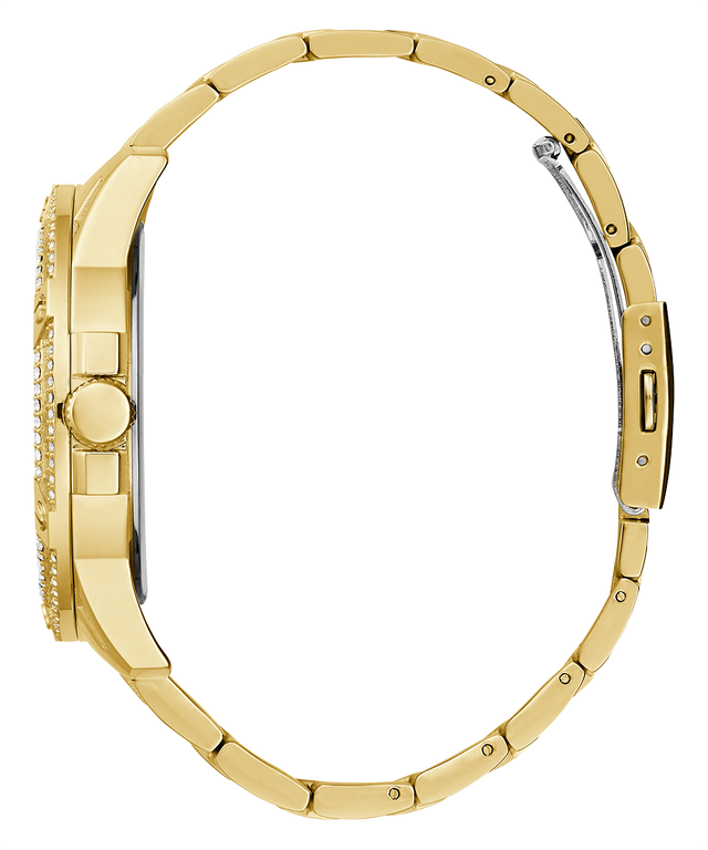 GUESS Mens Gold Tone Multi-function Watch