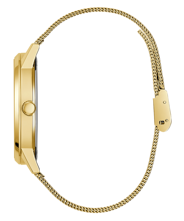 GUESS Mens Gold Tone Analog Watch-GW0538G2