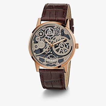 COFFEE CASE BROWN LEATHER WATCH-GW0570G2