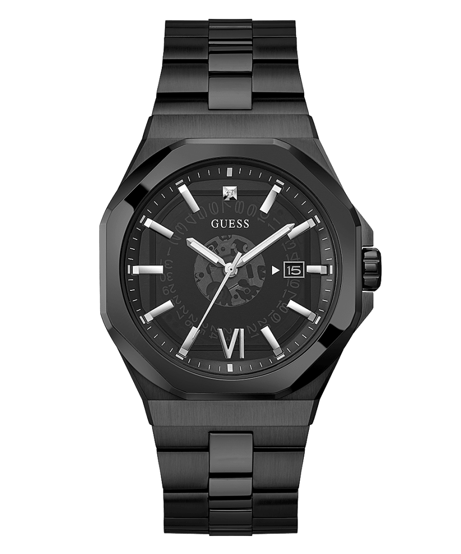 Black Case Black Stainless Steel Watch