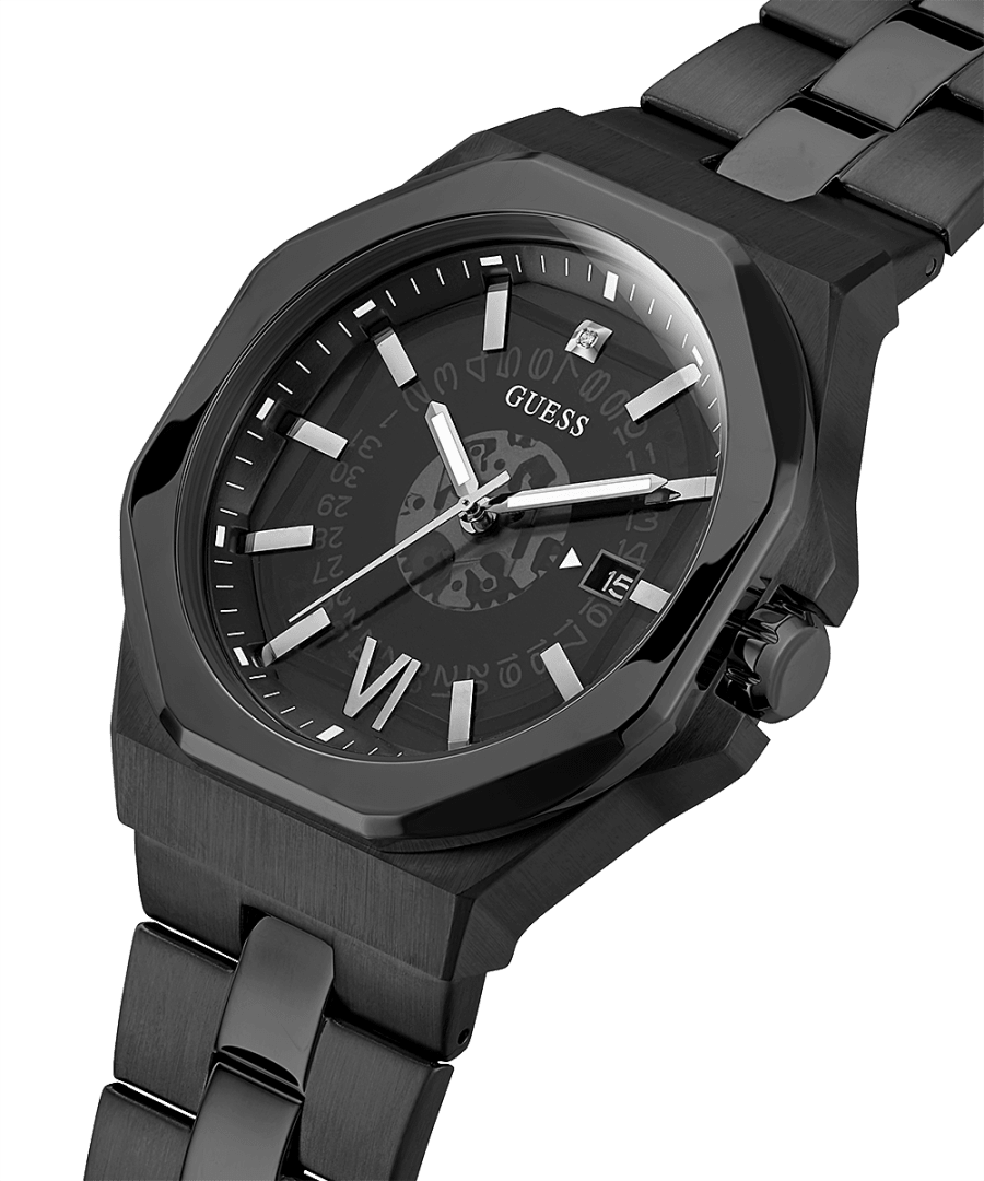 Black Case Black Stainless Steel Watch