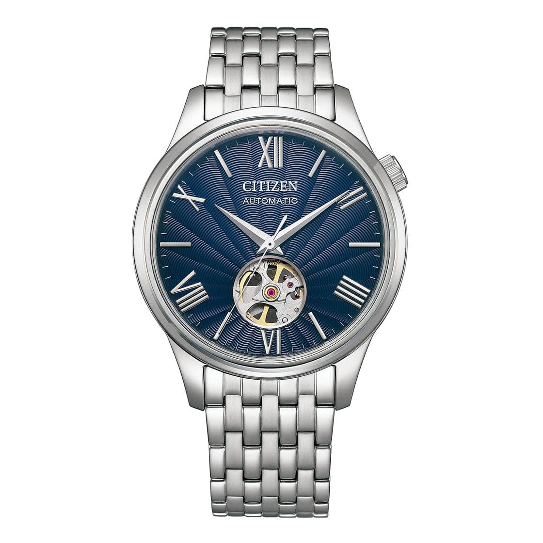 CITIZEN AUTOMATIC GENTS WATCH BLUE DIAL - NH9130-84L