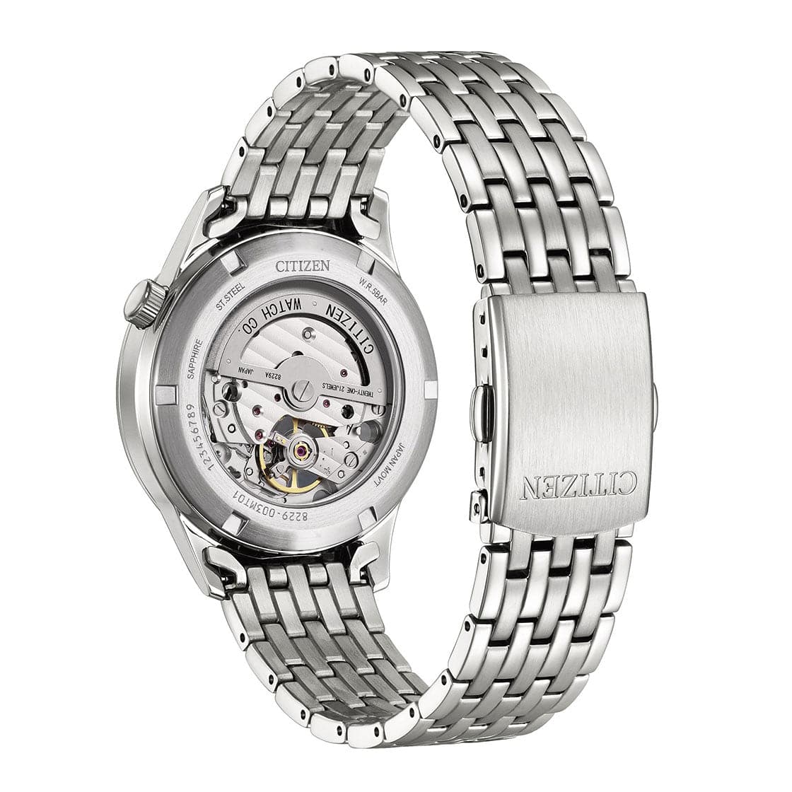 CITIZEN AUTOMATIC GENTS WATCH BLUE DIAL - NH9130-84L